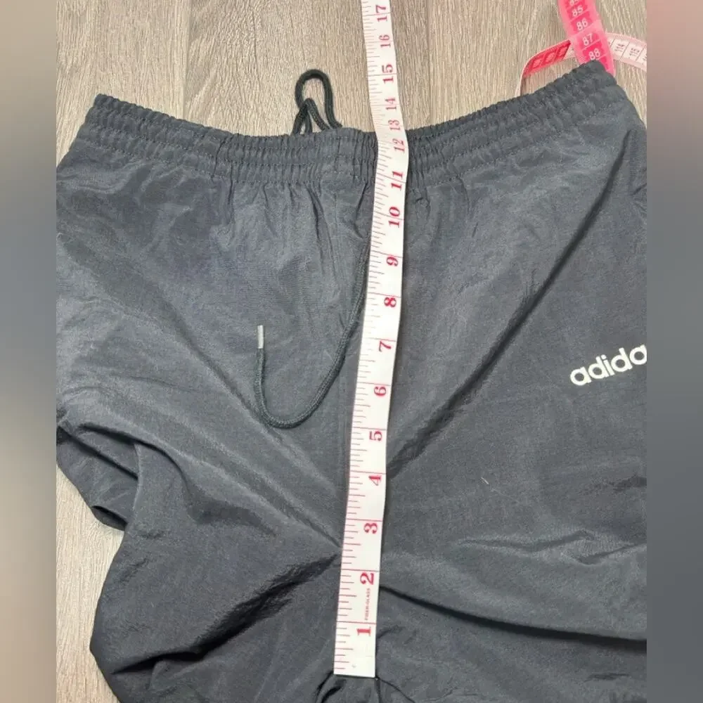 Adidas Men’s Vintage Nylon Sports Pant Trousers Black Size Small